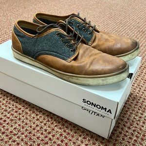MEN'S • Sonoma Tan/Grey Dress Shoes (9.5)